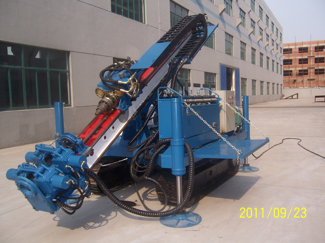 Anchoring drill machine with Great torque and Crawler for engineering
