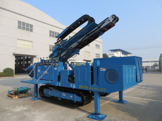 Big Torque Rotary Drilling Rig , High Rotary Speed Ground Drilling Machine Crawler Mounted MDL - C160