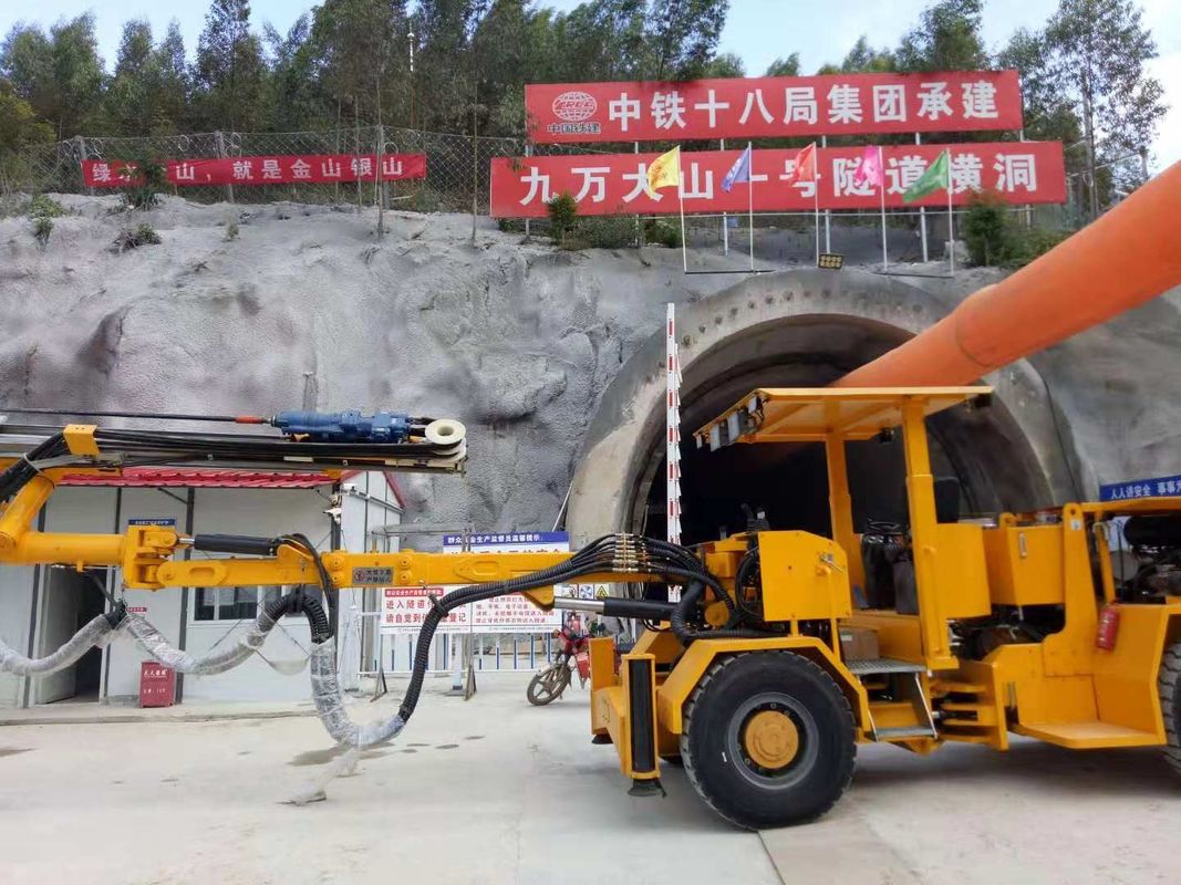 ISO9001 Fully Hydraulic Tunneling Jumbos Tunnel Anchor Bolt Trolley