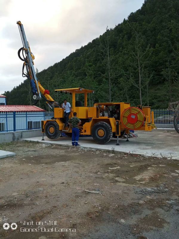 Yellow Fully Hydraulic Tunneling Jumbos Rock Bolt Drilling Machine