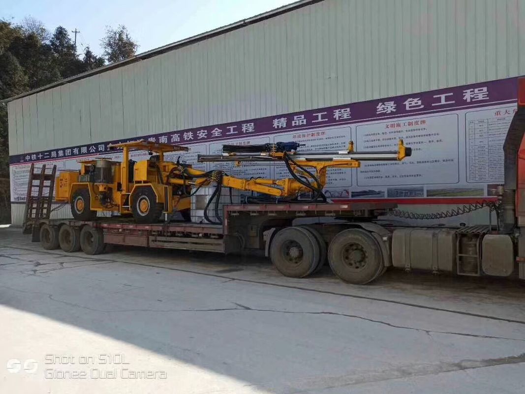 Fully Hydraulic Tunneling Jumbos Anchor Bolt Drilling Machine For Tunnel Support