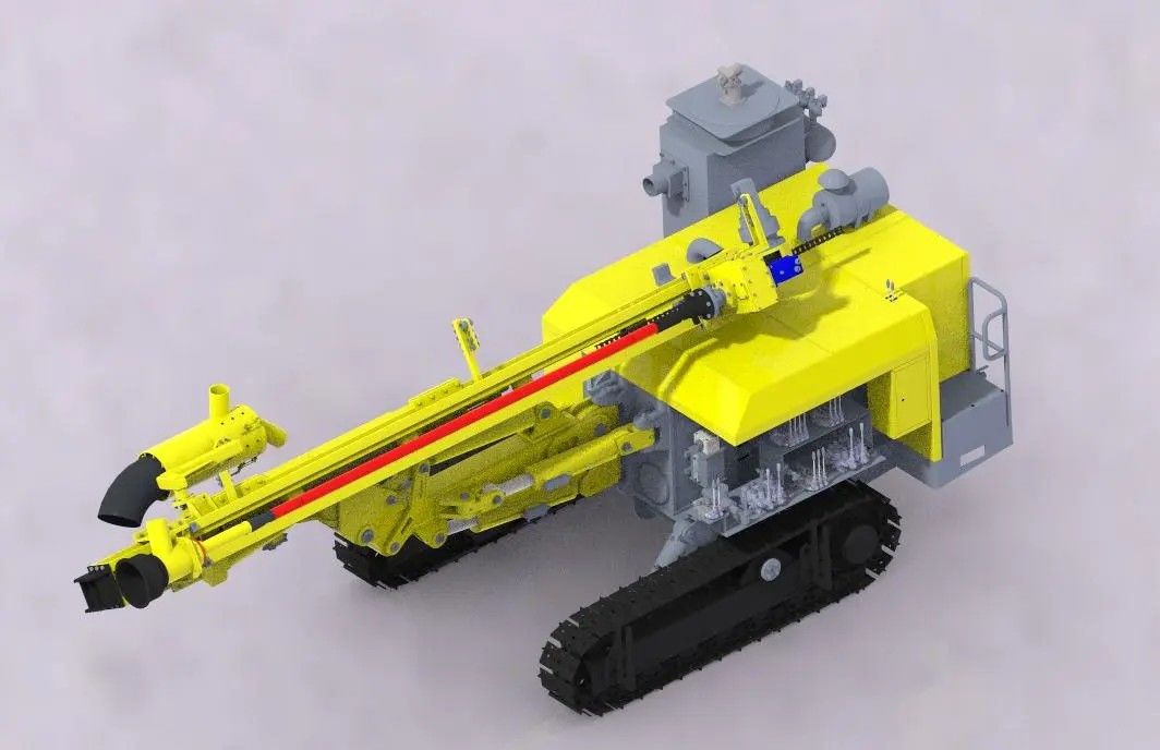 Hydraulic Crawler Type Mining Down The Hole Drill Rig For Open Pit Mine