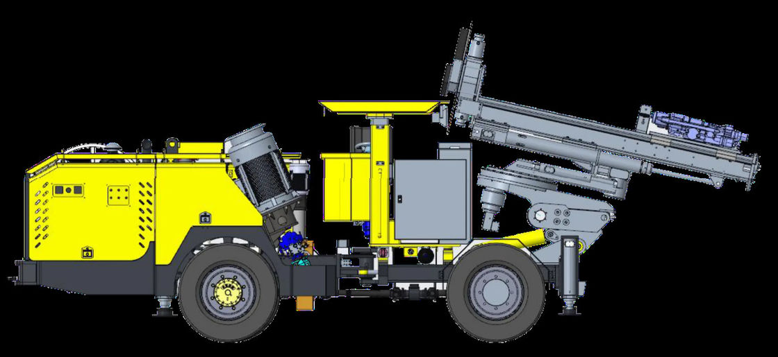 64-89mm Top Hammer Drill Rig Long Hole Drilling Underground Medium Depth Borehole Drilling Machine