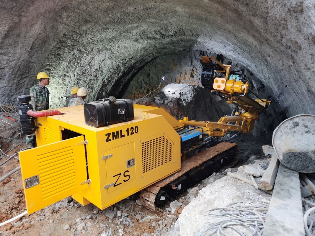 Crawler Type Multifunctional Rock Drill Rig For Tunnel Excavation Construction