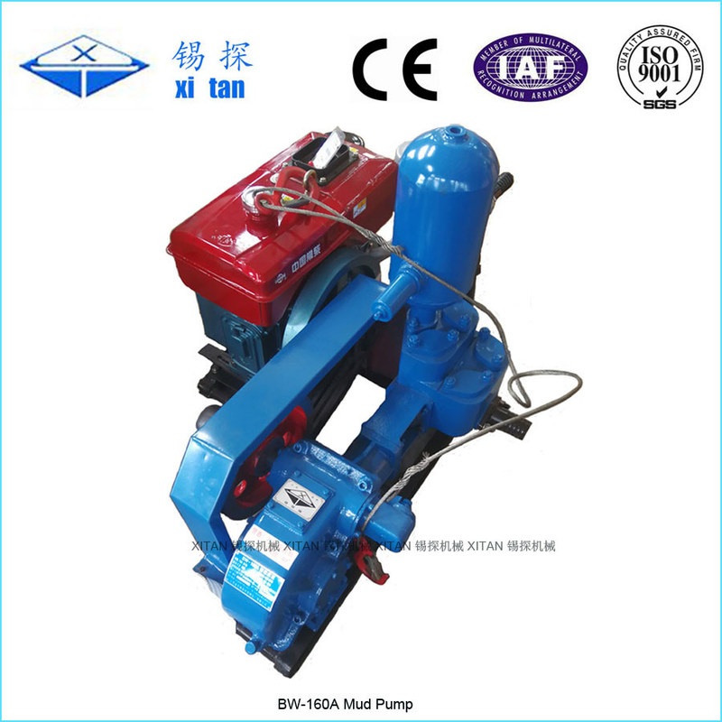 Double Acting Hydraulic Cylinder Drilling Mud Pump For Geological Exploration BW 160